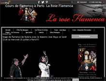 Tablet Screenshot of laroseflamenca.com